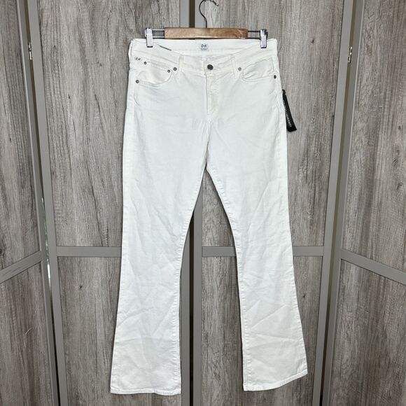 Citizens of Humanity Jeans Slim Bootcut Santorini White Color Size 30 - Picture 1 of 9